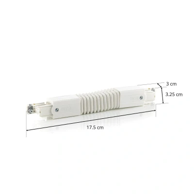 Afbeelding van Flexibele verbinder HV stroomrail Noa, wit