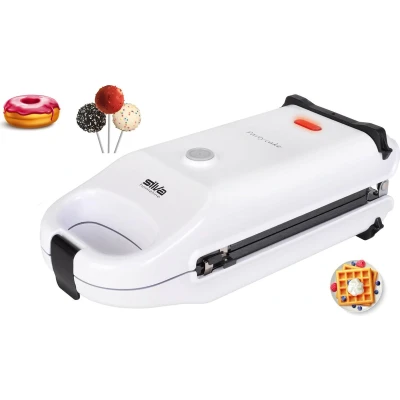 Afbeelding van Silva Homeline CM 303 Donut maker Incl. verwisselbare platen Wit, Zwart