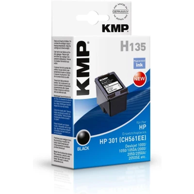 Afbeelding van KMP H135 3ml Zwart 190pagina&#039;s inktcartridge