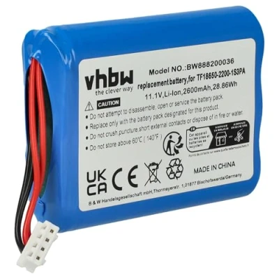 Afbeelding van vhbw Li ION batterij 2600 mAh (11,1 V) voor luidsprekers Marshall Stockwell
