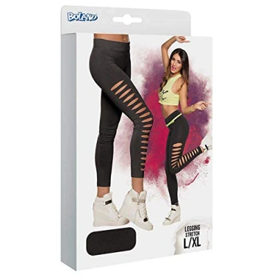 Afbeelding van Boland Legging Gaps zwart (L/XL) Volwassenen Showgirl 80&#039;s &amp; 90&#039;s Disco