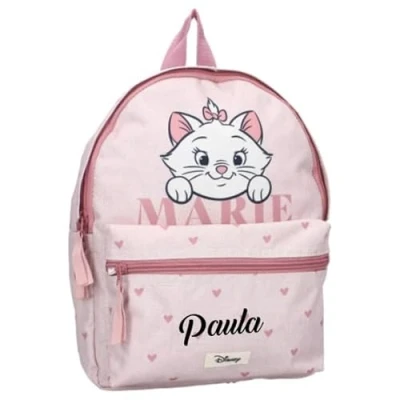 Afbeelding van Disney Kinderrugzak voor meisjes en jongens, personaliseerbaar met naam, kleine kinderrugzak, 2 vakken, Aristokatten