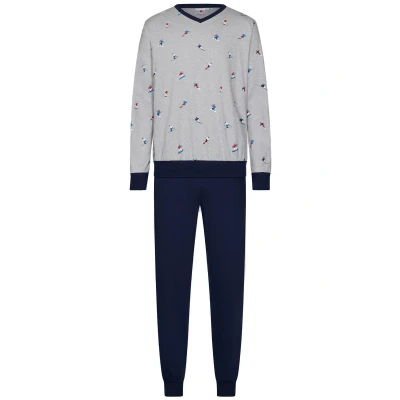 Afbeelding van Heren pyjama wintersport Pastunette Grijs Maat XL