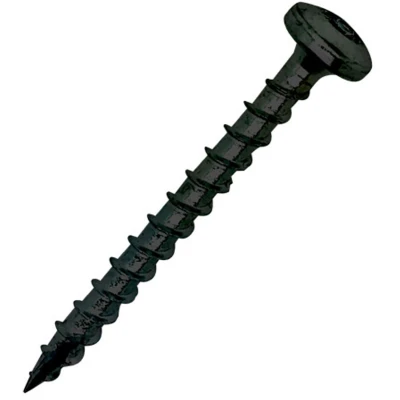 Afbeelding van Woodies Ultimate spaanplaatschroeven 5x40mm cilinderkop T25 shield zwart 61650378 (Per 200 stuks)