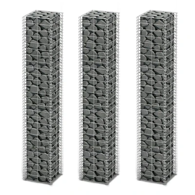 Afbeelding van 3 delige Schanskorfset 25x25x150 cm gegalvaniseerd draad