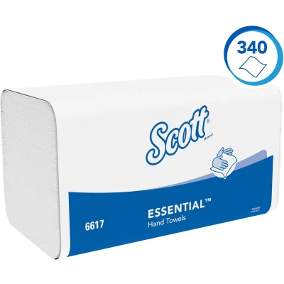 Afbeelding van Scott Papieren Handdoeken, Intergevouwen, 1 laags, 340 Vellen, Pak Van 15 Stuks Handdoek