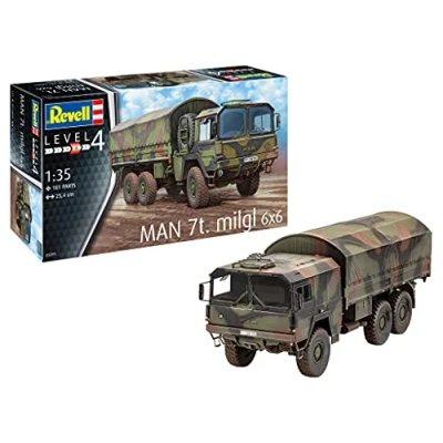 Afbeelding van 1:35 Revell 03291 MAN 7ton Milgl 6x6 Truck Plastic Modelbouwpakket