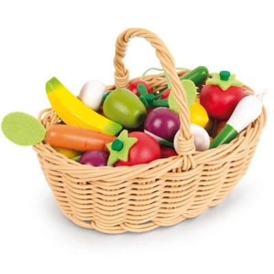 Afbeelding van Janod mandje met fruit en groenten (24st)