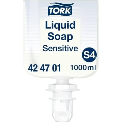 Afbeelding van Tork Vloeibare handzeep voor gevoelige huid S4, Dermatologisch getest, 6 x 1.000 ml, 424701