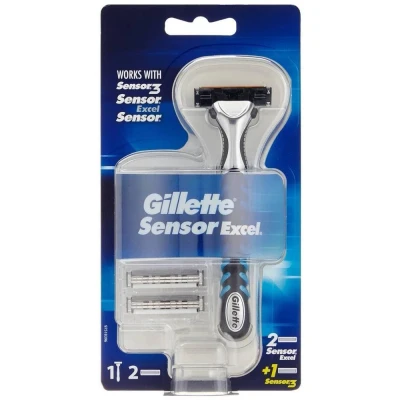 Afbeelding van Gillette Sensor Excel Scheerhouder + 2 / 1 Sensor3 Scheermesjes
