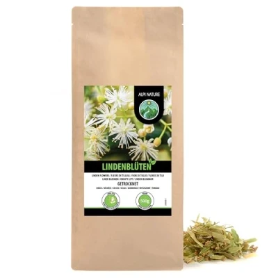 Afbeelding van Lindebloesemthee (500 g), thee met gedroogde lindebloesem, 100% natuurlijk, zonder toevoegingen