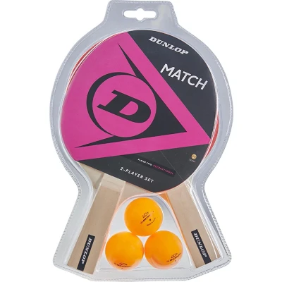 Afbeelding van Dunlop Recreatie Tafeltennisset Match 2 Players Geel