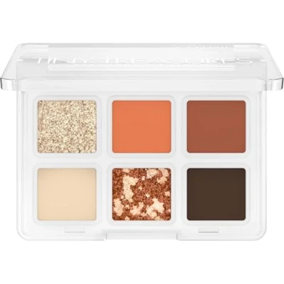 Afbeelding van Catrice Tiny Treasures #030 glinsterend oranje oogschaduwpalet, veganistisch, zonder microplasticdeeltjes, nanodeeltjes, parfum, 4,2 g