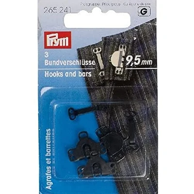 Afbeelding van Prym Broek En Rokhaken Met Staven 9.5mm Zwart