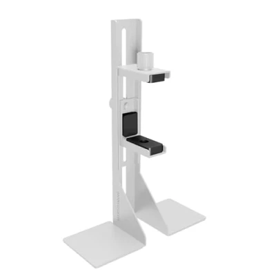Afbeelding van Mars Gaming MCA GCBPRO, grafische kaarthouder, verticale en horizontale GPU houder, antislip magnetische basis, duurzame stalen structuur, universele verstelbare klem, wit
