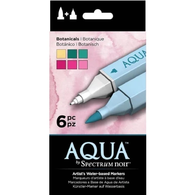 Afbeelding van Spectrum Noir Aqua Markers 6 Pen Sets Botanisch