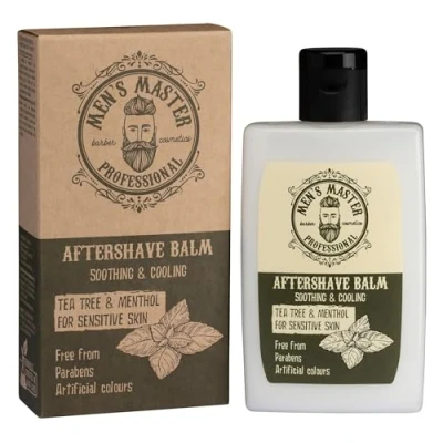 Afbeelding van Men’s Master Aftershave Balsem met Menthol &amp; Tea Tree Olie Kalmeert Hydrateert 120ML