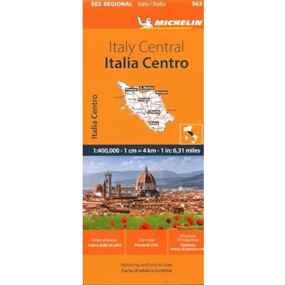 Afbeelding van Italy Centre Michelin Regional Map 563
