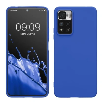 Afbeelding van kwmobile telefoonhoesje geschikt voor Xiaomi Redmi Note 11 Pro+ 5G / Pro Plus Hoesje smartphone Back cover in Baltisch blauw