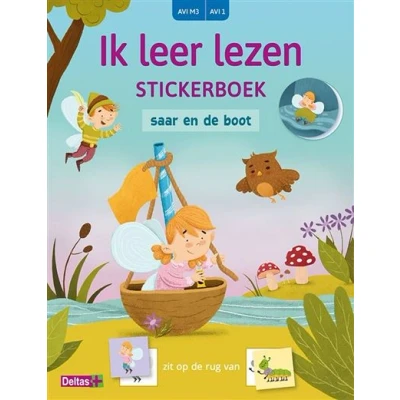 Image de Ik leer lezen Stickerboek Saar en de boot (AVI M3 / AVI 1)