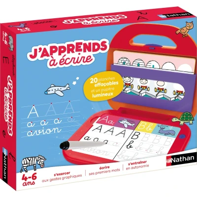 Afbeelding van Nathan Ik leer schrijven educatief spel zelfcorrectief voor het leren van je voorwoorden vanaf 4 jaar