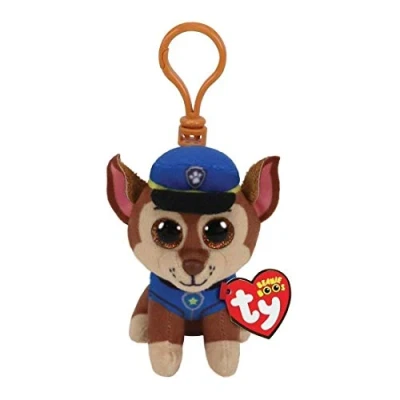 Afbeelding van Ty Beanie Paw Patrol Chase sleutelhanger