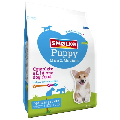 Afbeelding van Smolke Puppy Mini Medium Kip&amp;Lam&amp;Vis Hondenvoer 3 kg