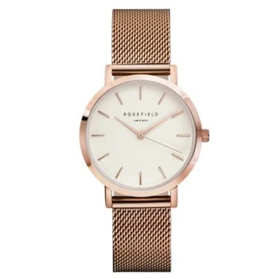 Afbeelding van Rosefield The Tribeca Dameshorloge met ronde kast, 33 mm, Meerkleurig, armband, Armband