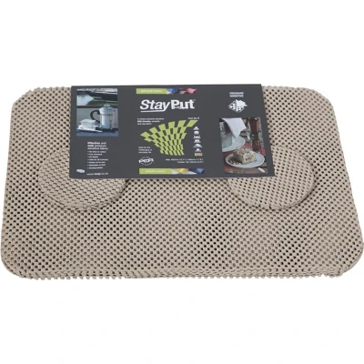Afbeelding van Able2 StayPut Anti slip placemat en onderzetter set beige