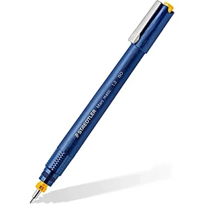 Afbeelding van Staedtler Mars Matic, professionele pen met buispunt voor tekenen op papier, punt 1,0 mm, levering in kartonnen etui, 700 M10