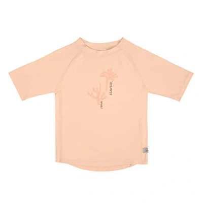Afbeelding van Lässig Zwemshirt Rashguard Korte Mouw Splash &amp; Fun Corals peach rose, 07 12 mnd. Maat 74/80