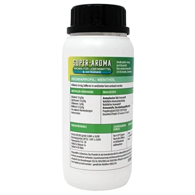 Afbeelding van Mentholconcentraat 280 ml, geweldig aroma voor de voedingsindustrie en hobbyisten, levensmiddelenaroma, bakaroma, aromatische druppels, smaakdruppels, koken, bakken
