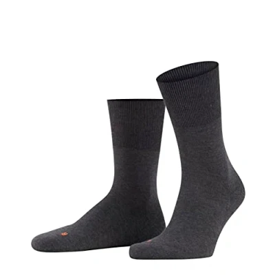 Afbeelding van FALKE Run anatomische pluche zool katoen sokken unisex grijs Maat 51 52