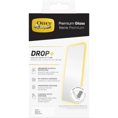 Image de OtterBox Premium Protection d&#039;écran pour téléphone portable verre clair Apple iPhone 13, 14