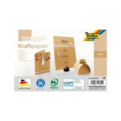 Image de Folia papier kraft A5 120 g/m² (100 feuilles)