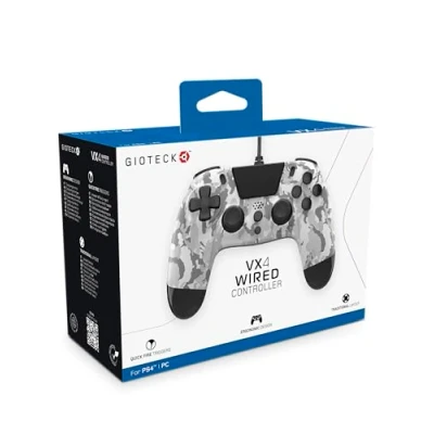 Afbeelding van Manette Gioteck V x 4 Filaire Camouflage pour PS4 Câble 2,5M