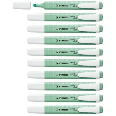 Afbeelding van Fluoriscerende Markeerstift Stabilo Swing Cool Munt (10)