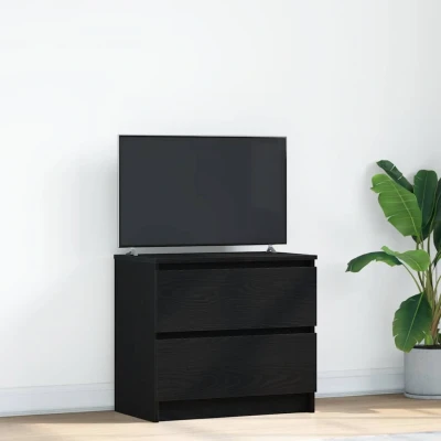 Afbeelding van vidaXL Tv meubel 60x35x54 cm bewerkt hout zwart