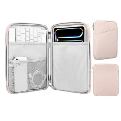 Afbeelding van MoKo 9 11 Inch Tablet Sleeve Case, Fits iPad Air 5 10.9&quot; 2022, Pro M2 2022 2018, 10th 10.9 4 10.9, Tab S8/A7, Protective Bag Carrying Case with Pocket, Pink