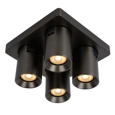 Afbeelding van Lucide Nigel Plafondspot 4x5W Zwart Staal