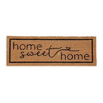 Afbeelding van Relaxdays deurmat kokos voetmat home sweet 75x25 cm binnen &amp; buiten antislip