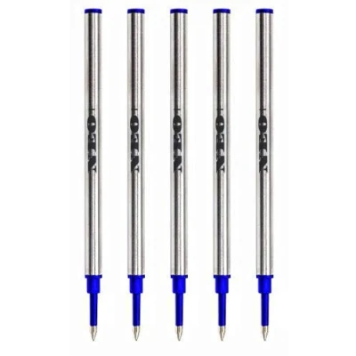Afbeelding van NEO+ Set van 5 blauwe inktvullingen, compatibel met de meeste navulbare balpennen