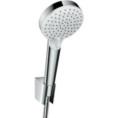 Afbeelding van Hansgrohe Crometta vario porter doucheset ecosmart met slang 125cm wit chroom