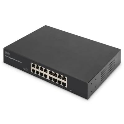 Afbeelding van Digitus DN 80112 2 Netwerkswitch Unmanaged 16 Poorten