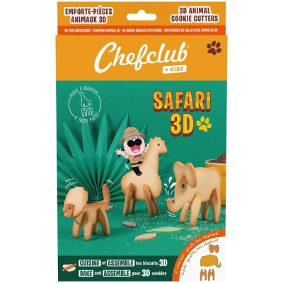 Afbeelding van Chefclub Network 2PAST209 uitsteekvorm Safari 3D Kids meertalig