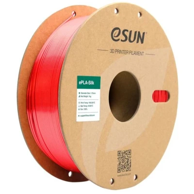 Afbeelding van eSun ePLA Silk Rood 1 kg 1.75mm 3D printer filament