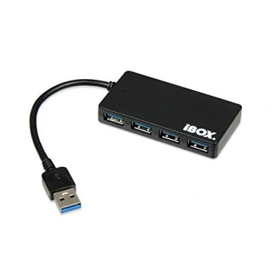 Afbeelding van iBox IUH3F56 interface hub USB 3.2 Gen 1 (3.1 1) Type A 5000 Mbit/s Zwart