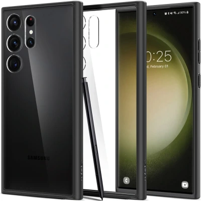 Afbeelding van Spigen Ultra Hybrid TPU Back Cover Zwart Samsung Galaxy S23