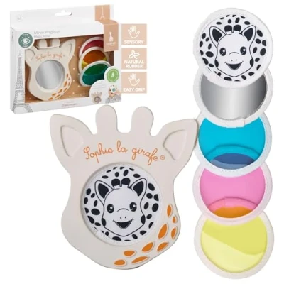 Afbeelding van Sophie de giraf Magische Spiegel 5 Senses Collectie Babyspeelgoed Delig Vanaf 0 maanden 11x10x1 cm OK Biobased In witte geschenkdoos