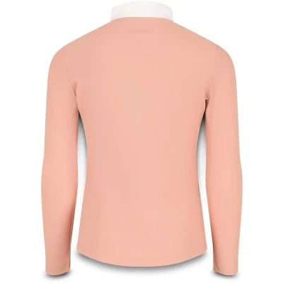 Afbeelding van Kentucky Horsewear Wedstrijdshirt Sammy Meisjes Lange Mouw Oud Roze Maat 110 Ademend &amp; Elastisch